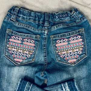 Vigoss girls skinny jeans, embroidered